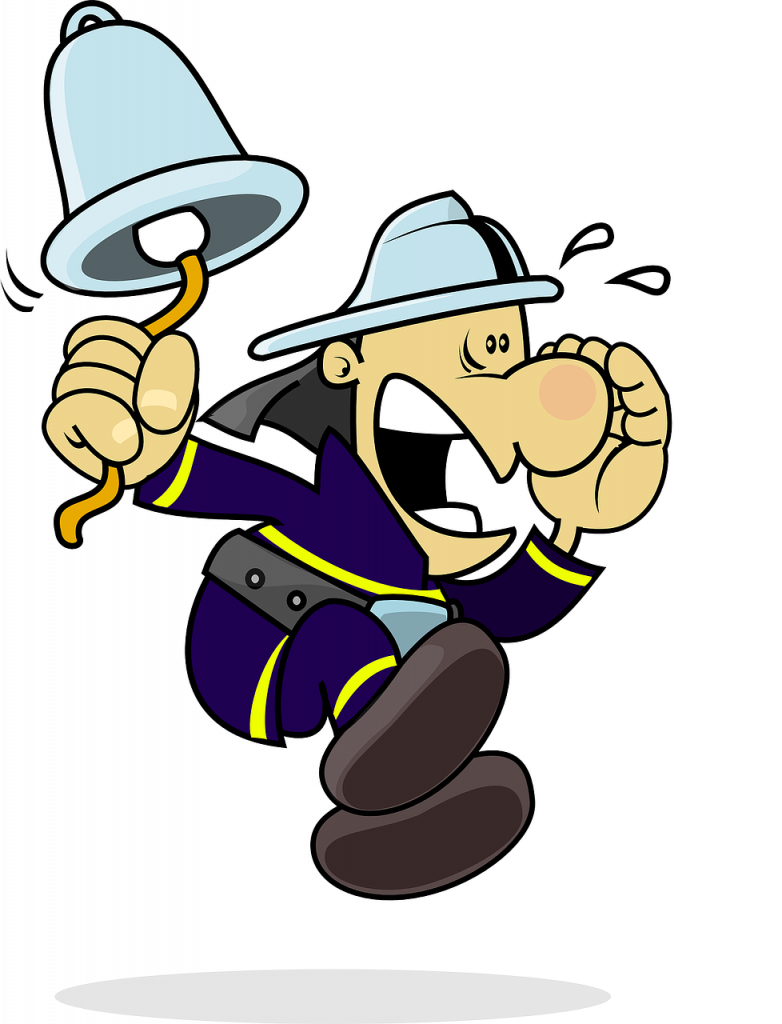 firefighter, alarm, fireman